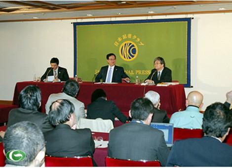 Thủ tướng Nguyễn Tấn Dũng phát biểu tại Câu lạc bộ Báo chí quốc gia Nhật Bản 